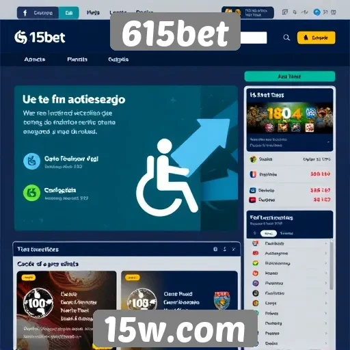 Acessibilidade e usabilidade do site 615bet