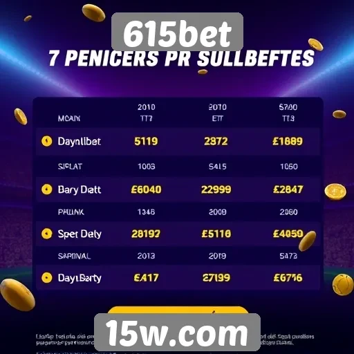 Premiações atraentes no site 615bet