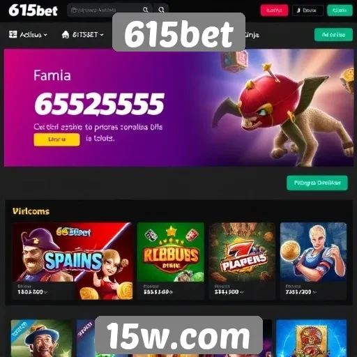 Navegação no site 615bet é intuitiva e rápida